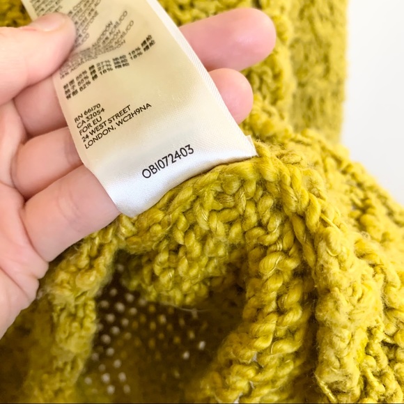 FREE PEOPLE Sunday Shore Cotton Blend Sweater Gold - Picture 7 of 12